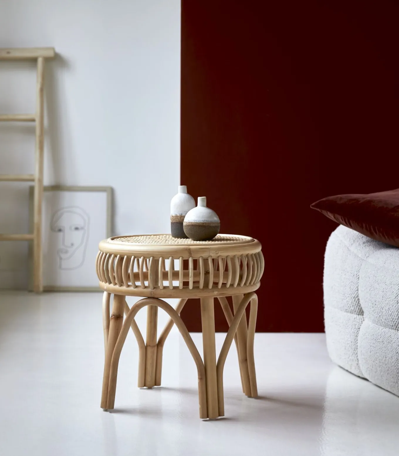 Zita - Nachtkastje van rotan