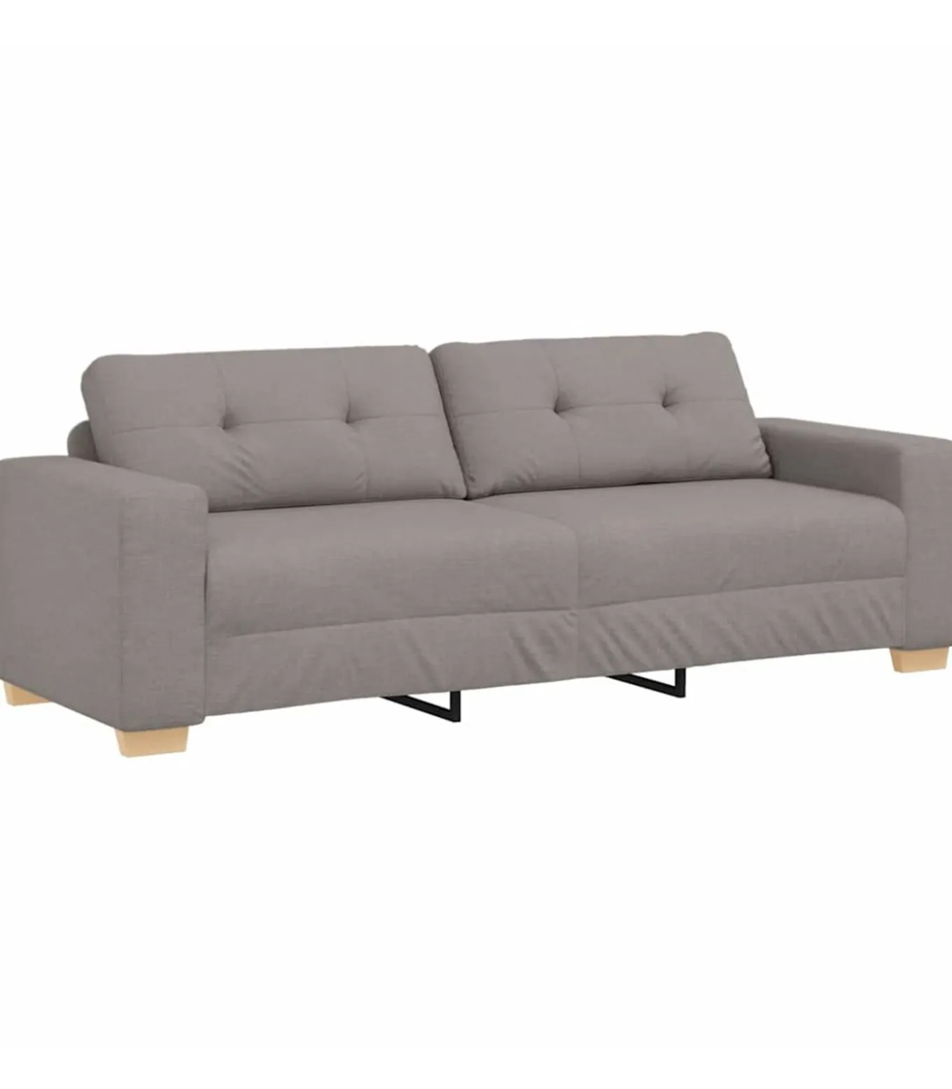 3-Zits Sofa met kussen Taupe Stof