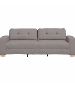 3-Zits Sofa met kussen Taupe Stof