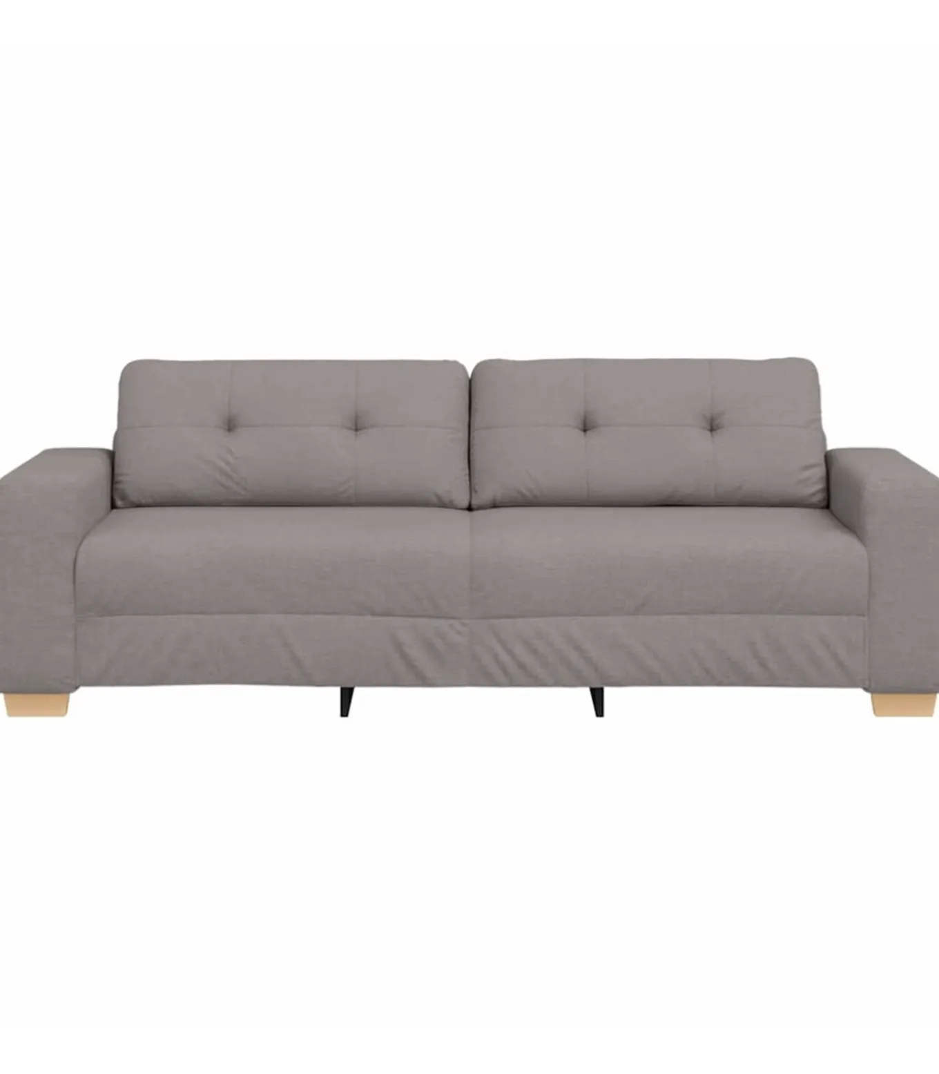 3-Zits Sofa met kussen Taupe Stof