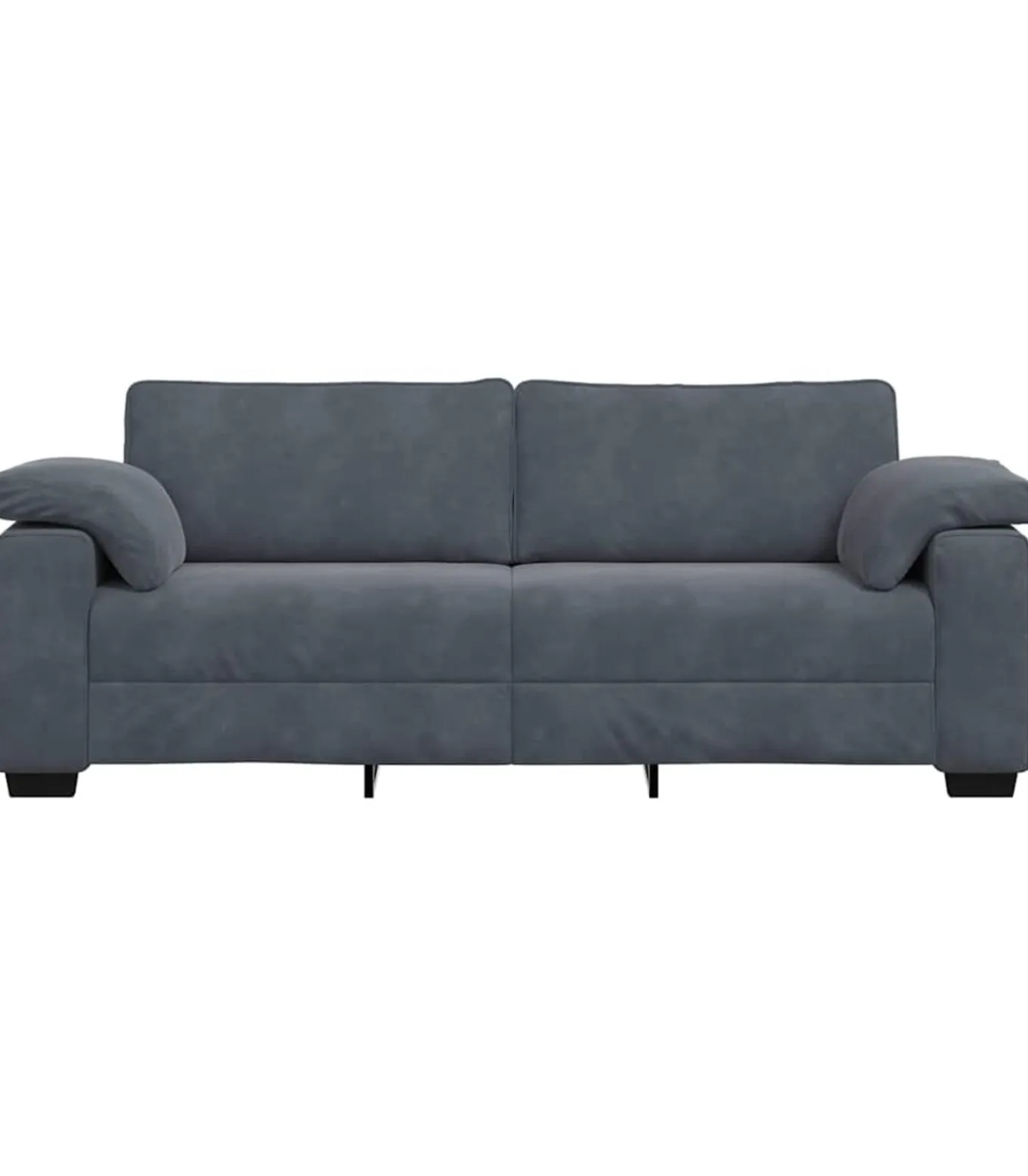 3-zitsbank 178 cm fluweel donkergrijs