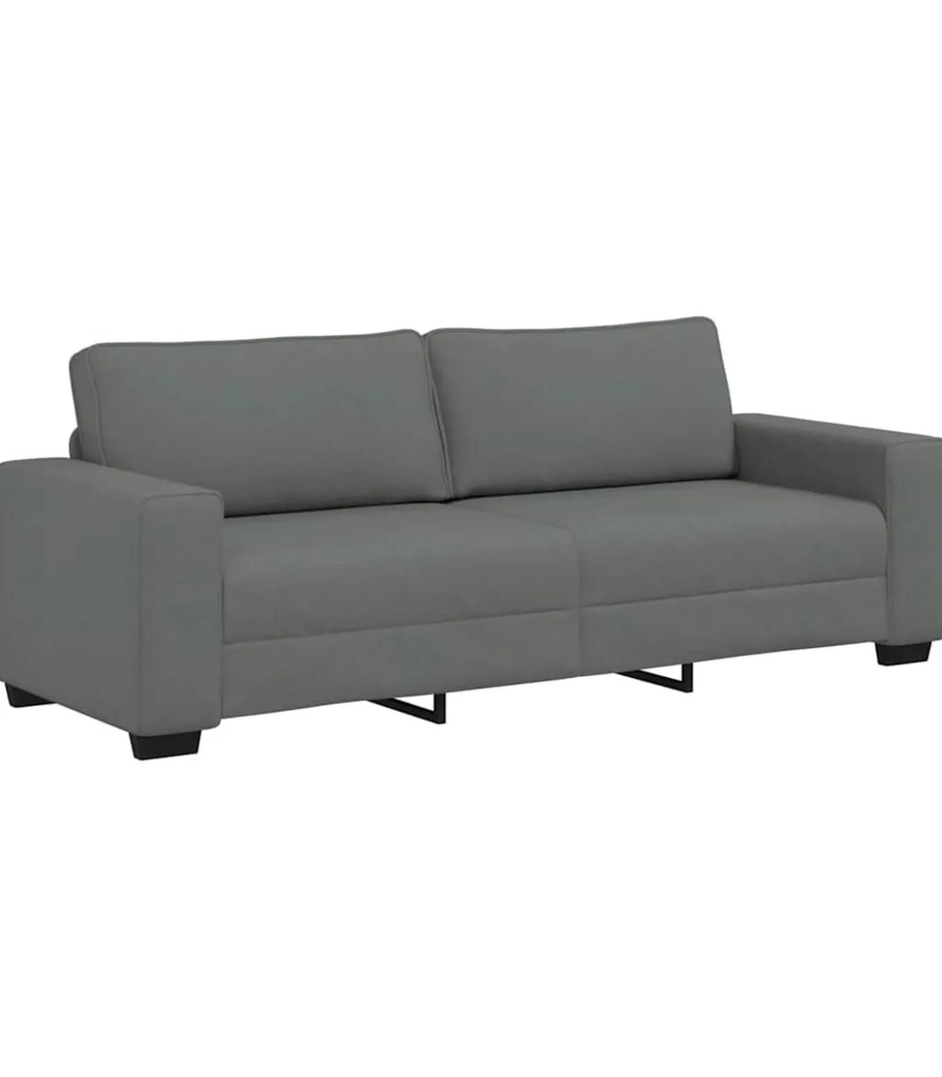 3-zitsbank 180 cm stof donkergrijs