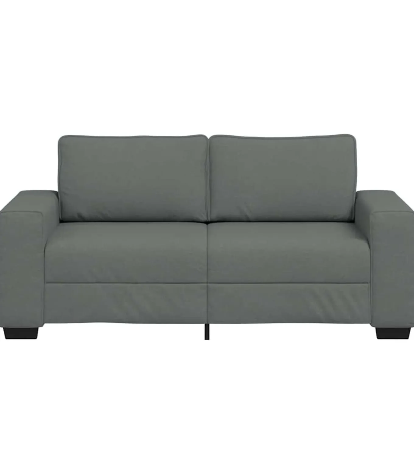 2-zitsbank 140 cm stof donkergrijs