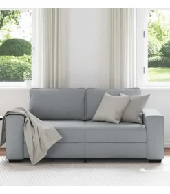 2-zitsbank 140 cm stof lichtgrijs