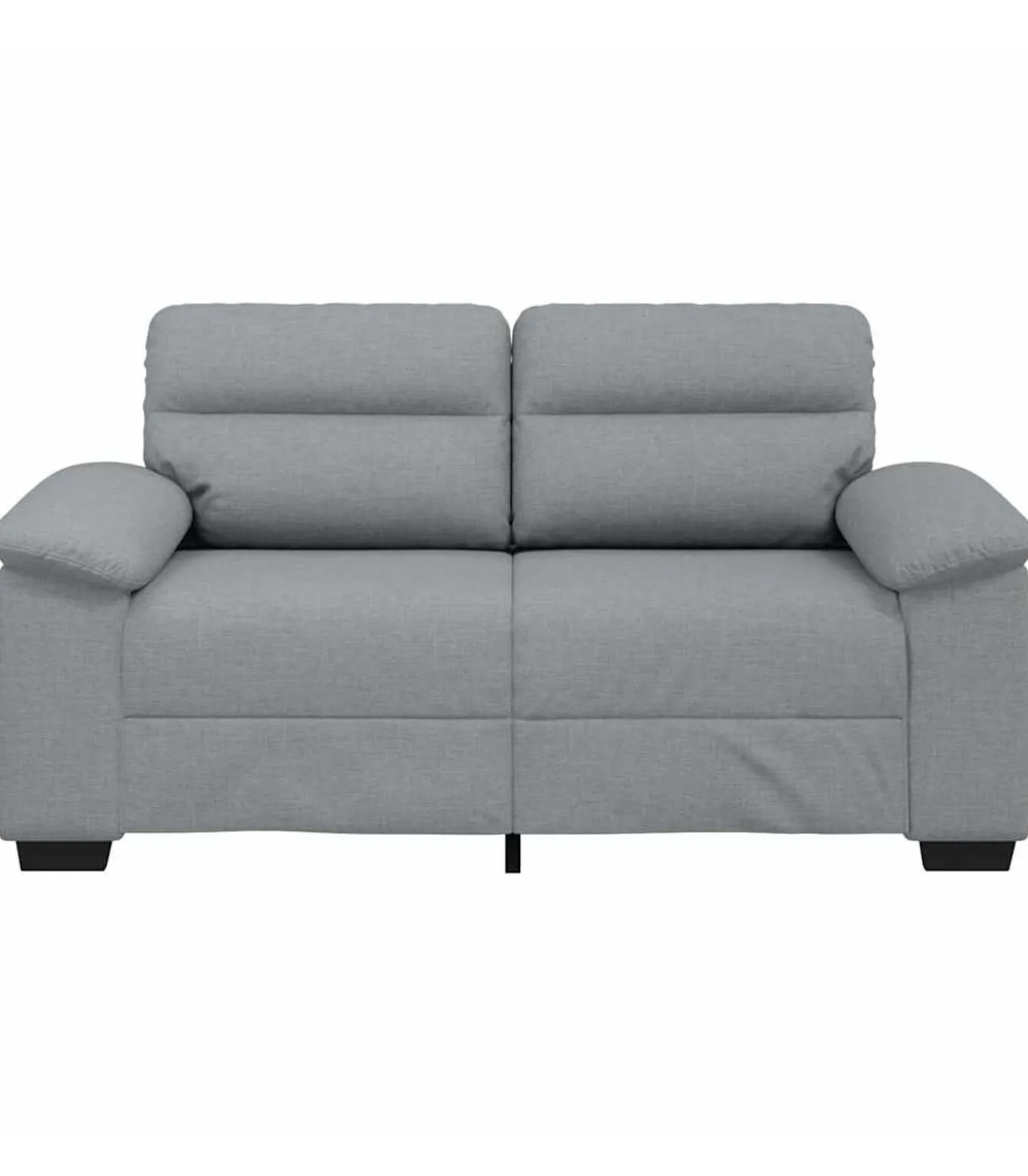 2-zitsbank 120 cm stof lichtgrijs