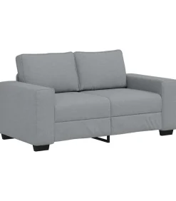 2-zitsbank 120 cm stof lichtgrijs