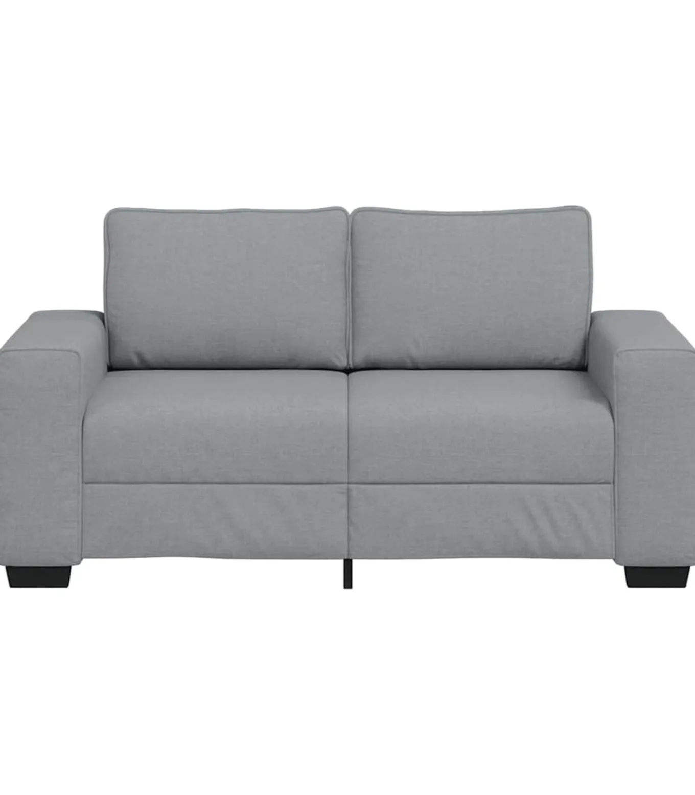 2-zitsbank 120 cm stof lichtgrijs