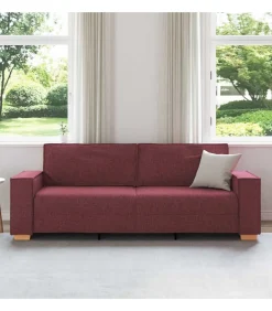 3-zitsbank Wijnrood 180 cm Stof