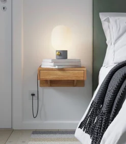 Zwevend Nachtkastje BO in eikenhout